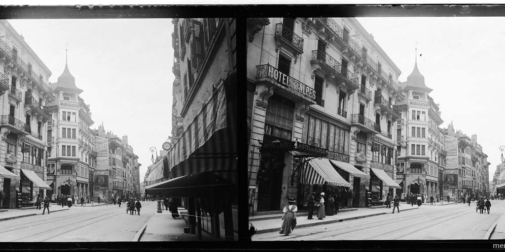 Avenue du Rhône, Ginebra, Suiza, 1908