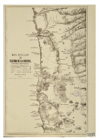Mapa detallado del teatro de la guerra desde el Río Loa hasta Camarones