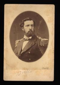 [Manuel Joaquín Orella Echánez, Teniente, Segundo Comandante de la Corbeta "Covadonga", retrato de medio cuerpo con uniforme]