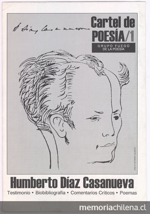  Cartel de poesía 1. Humberto Díaz Canueva
