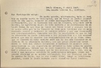 [Carta] 1947 abril 7, Bahía Blanca, Argentina [a] Amanda Labarca, Santiago, [Chile]