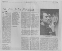 La voz de los noventa  [artículo] Juan Andrés Piña