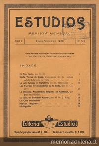 Estudios: número 5-6, enero-febrero 1933