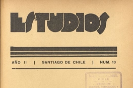 Estudios: número 13, noviembre-diciembre de 1933