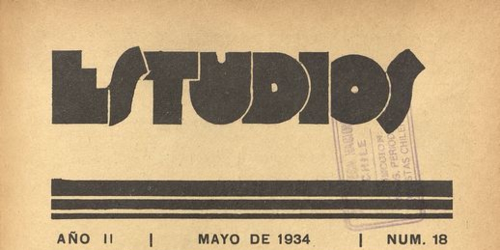 Estudios: número 18, mayo de 1934