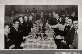 Inauguración del taller de imprenta de Editorial Universitaria. Agosto 1948