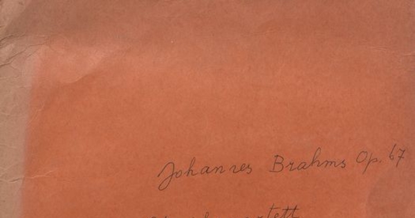 Johannes Brahms: Opus 67