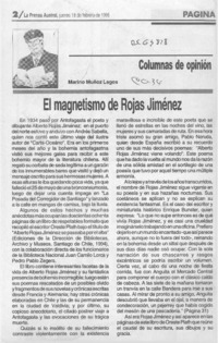 El magnetismo de Rojas Jiménez