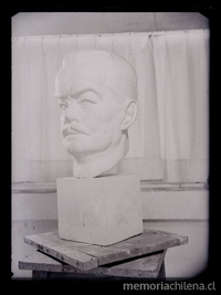 Escultura de cabeza de Pedro Aguirre Cerda, 1941