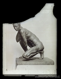 Escultura de hombre,  Alemania, hacia 1920