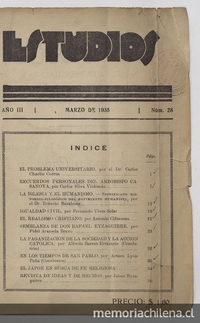Estudios: número 28, marzo de 1935