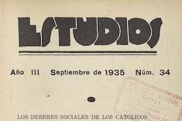 Estudios: número 34, septiembre de 1935