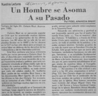 Un hombre se asoma a su pasado  [artículo] Fidel Araneda Bravo.
