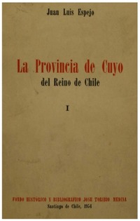 La provincia de Cuyo del reino de Chile