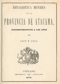 Estadística minera de la provincia de Atacama.