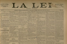 La Lei. Diario Radical. Año III, número 925, Santiago de Chile, miércoles 2 de junio de 1897