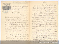[Carta], 1905 ago. 12 Madrid, España Rubén Darío [manuscrito]