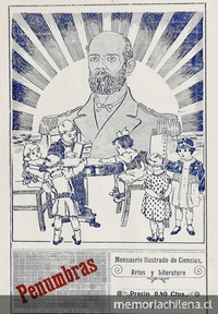 Ilustración de la portada de Penumbras, La Serena, 31 de mayo de 1914, Tercera Época, N° 8.