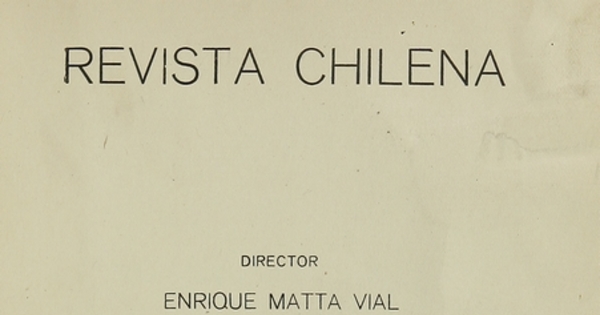 Revista chilena : número 2, mayo de 1917