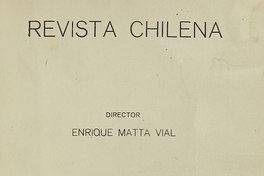 Revista chilena : número 5, agosto de 1917