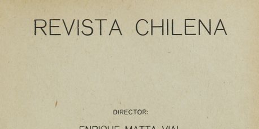 Revista chilena : tomo III, número 12, 1918