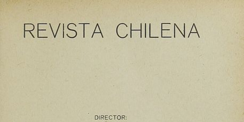 Revista chilena : tomo VI, número 18, 1918