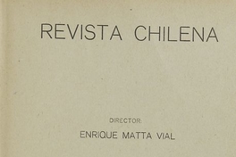 Revista chilena: tomo VIII, número 25, 1919