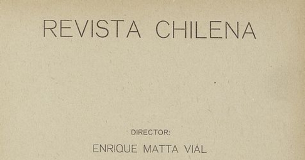 Revista chilena: tomo X, número 35, 1920