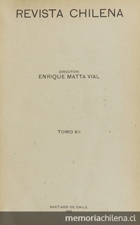 Revista chilena: tomo XII, número 43, 1921