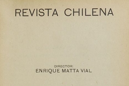Revista chilena: tomo XII, número 43, 1921