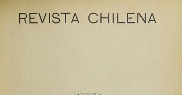 Revista chilena: tomo XII, número 44, 1921