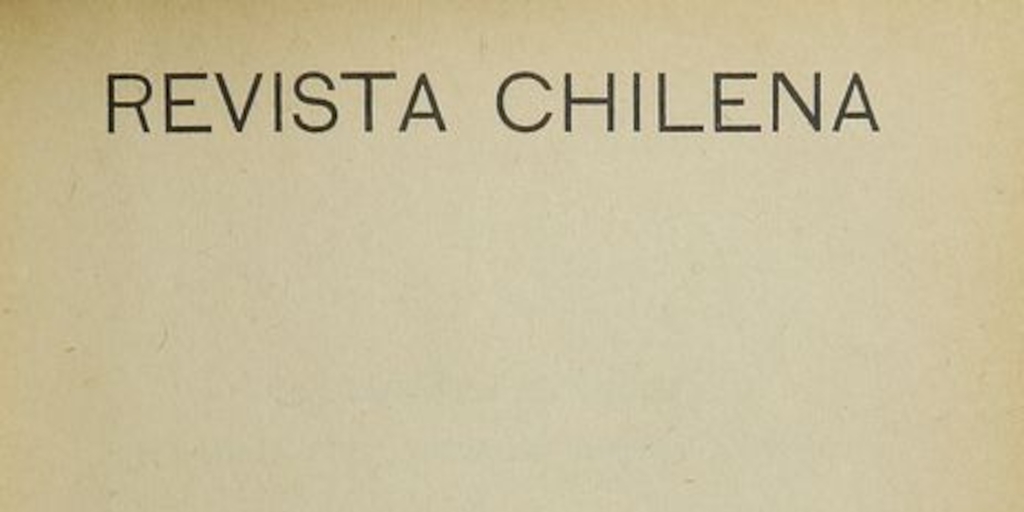 Revista chilena: tomo XII, número 44, 1921
