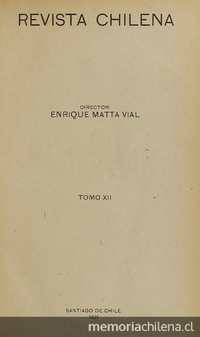 Revista chilena: tomo XII, número 45, 1921