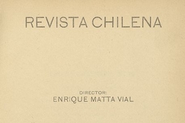 Revista Chilena. Año 4, número 46, octubre de 1921