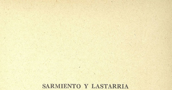 Sarmiento y Lastarria