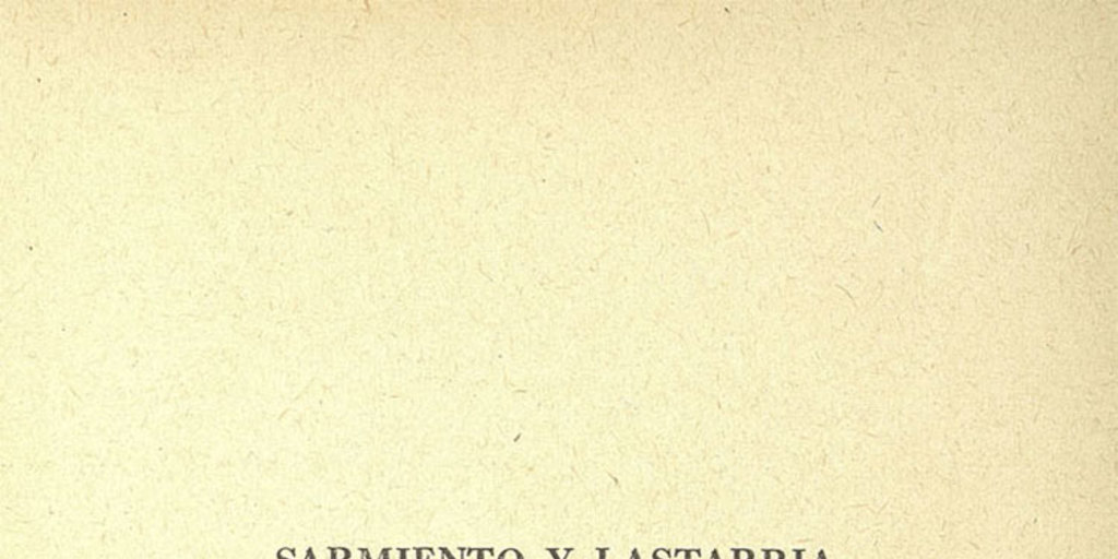 Sarmiento y Lastarria