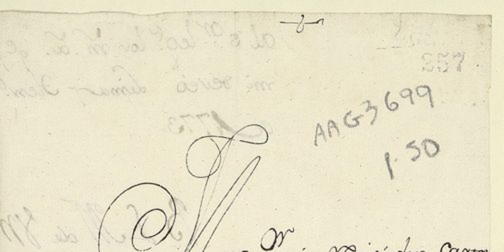 [Carta] 1773 Ene., Lima [a] Sr. Dn. J[ose]ph Ant[oni]o de Roxas[manuscrito]