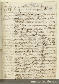 Carta] [1809] Nov. 24 [al] Señor José Antonio Rojas