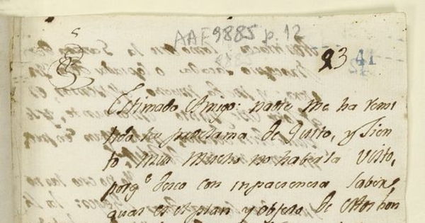 Carta] [1809] Nov. 24 [al] Señor José Antonio Rojas