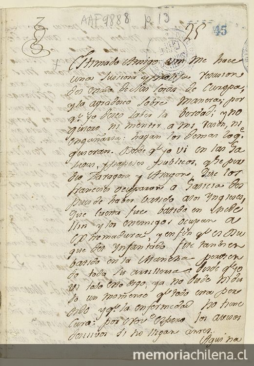 [Carta] [1809] Sep. 3 [al] S.r José Antonio Roxas