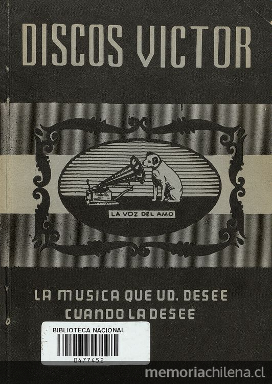 Catálogo :Un comprendio de información musical completo del repertoria grabado en discos Víctor