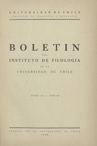 Boletín de filología: tomo IV: 1944-1946