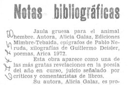 Notas bibliográficas