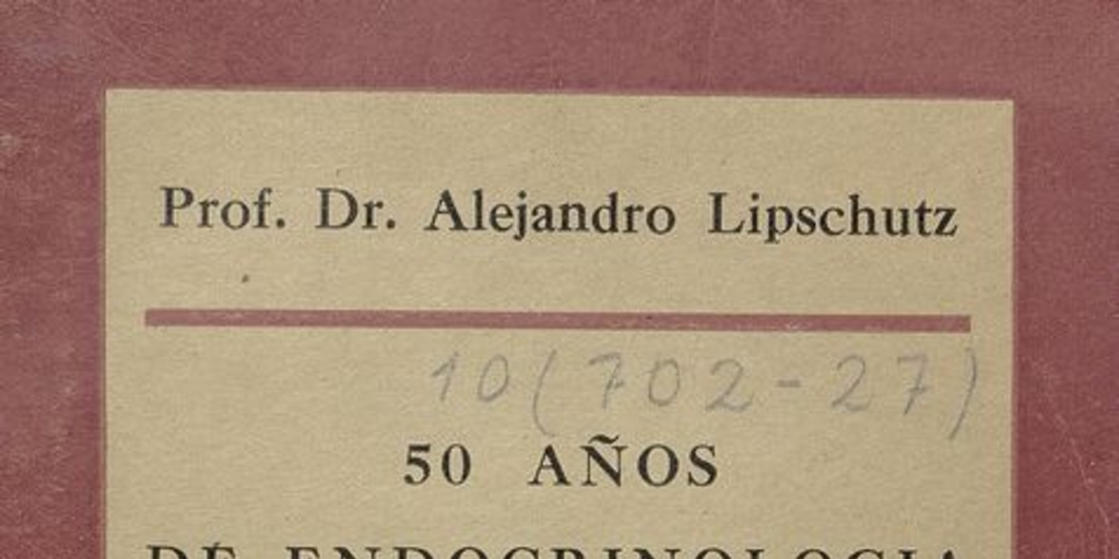 50 años de endocrinología sexual