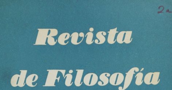 Revista de filosofía Vol.8:no.1 (1961:jul.)-Vol.8:no.2-3 (1961:nov.)