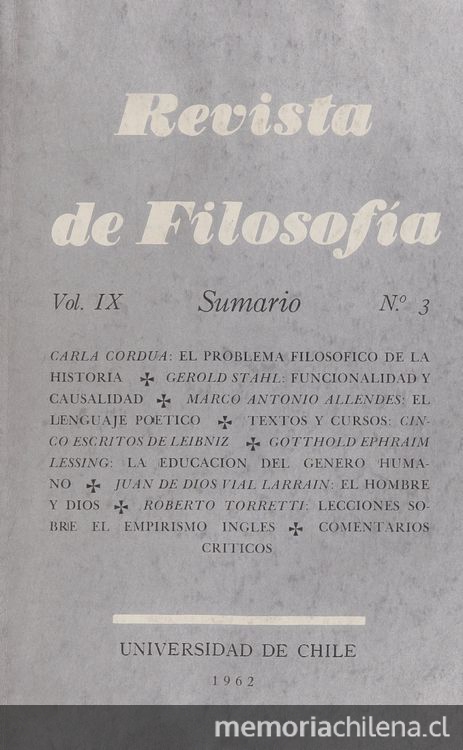 Revista de filosofía Vol.9:no.3 (1962:dic.)