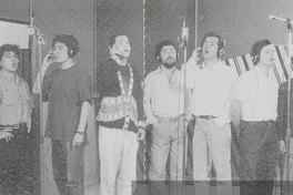 Barroco Andino en sesión de grabación, 1994