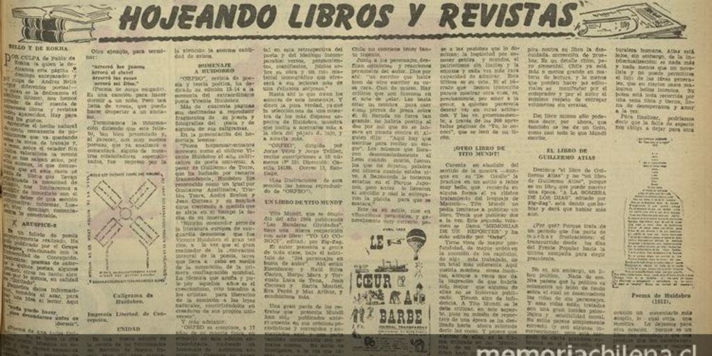 Hojeando libros y revistas