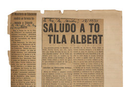 Saludo a Tótila Albert