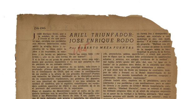 Ariel triunfador: José Enrique Rodó